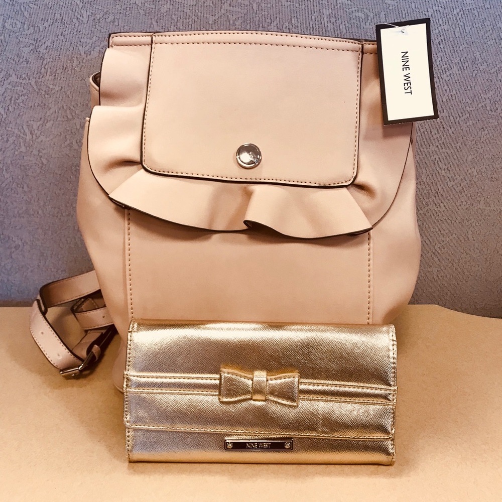 COMBO Nine West Backpack and Wallet